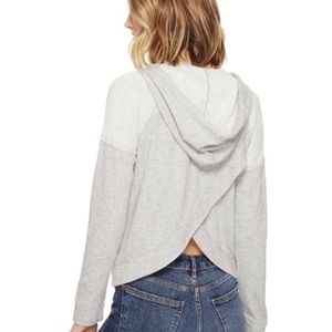 Splendid Confetti Crossback Zip Hoodie